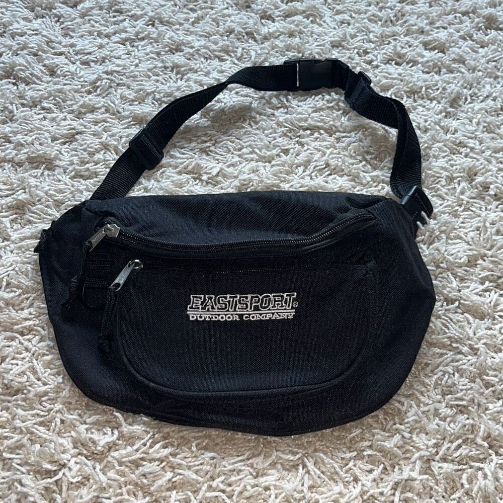 EastSport Fanny Pack Waist Pack Bag Black